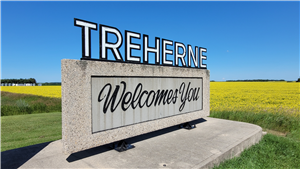 Treherne Welcome Sign